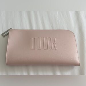 Dior Pink Embossed  Cosmetic Pouch
